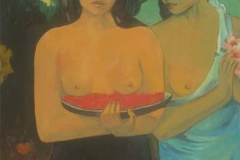 Dagani - Falso Gauguin - two tahitian women