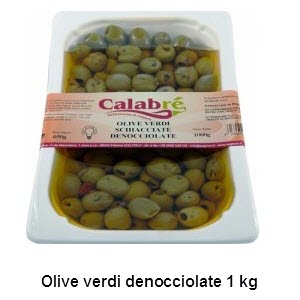 olive verdi denocciolate 1 Kg