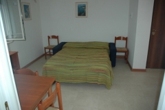 Soggiorno con divano letto matrimoniale / Dining room with sofa bed